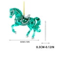 thumbnail image 1 of Handmade Horse Christmas Ornament,Horse Ornaments for Christmas Tree 2D Custom Acrylic Running, White Hanging Topper Running Horses Racing Racing Riding Ornaments for Your Tree, 1 of 5