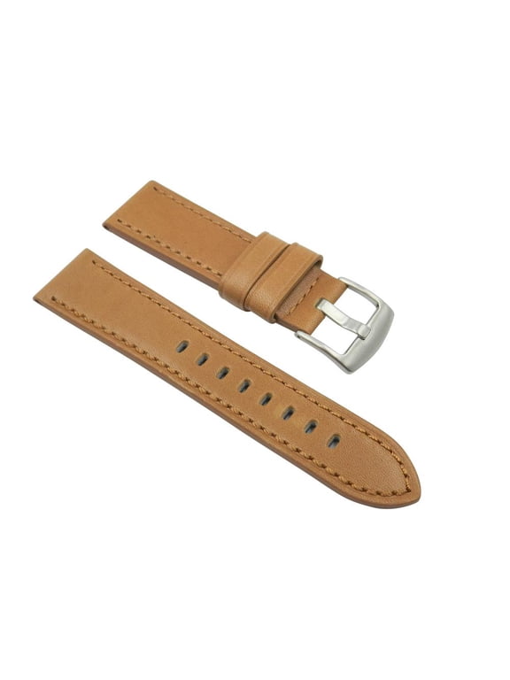 Handmade Horween USA Tan Leather 22mm Watch Strap