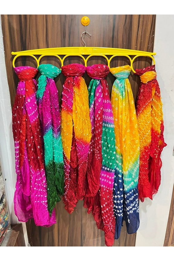 Handmade Indian Bandhani Dupatta in Multicolor - Wholesale Lot for Weddings Parties and Gifts