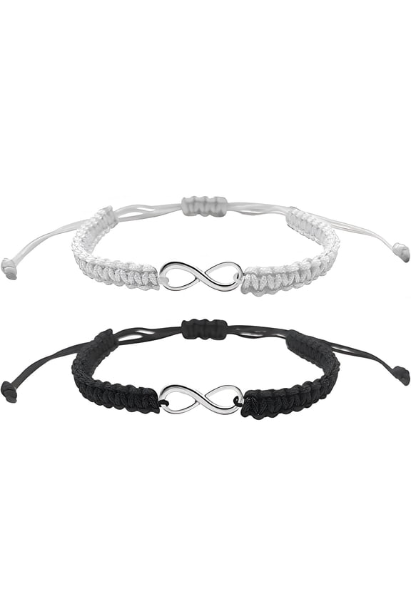 Handmade Infinity Bracelets Distance Matching Bracelets For Couples And Best Friends