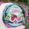 thumbnail image 1 of Handmade Inside-Painted Glass Ornament with Premium Gift Box - Whimsical Winter Pup Blue Design, 1 of 8