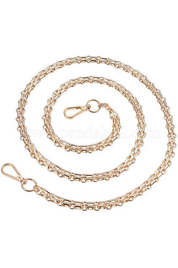 Handmade Iron Chains Unwelded Light Gold about 3.94 Feet/Box