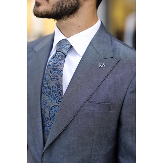 Handmade Jacket, Slim Fit Wool Modern Design Men's Gray Stylish Jacket