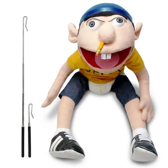 Handmade Jeffy Puppets, Plush Fabric, 23 inch