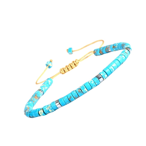 Handmade Jewelry Beads Bracelet Adjustable Rope Bracelet Artistic Stone Bracelet