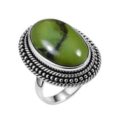 Handmade Jewelry Unique Fashion Designer Gemstone Unique Ring for Women Men 925 Sterling Silver Turquoise Tribal FINE Gypsy Ethnic Ring by ARTISANS Size R 1/2