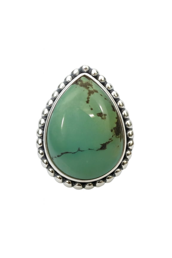 Handmade Jewelry Unique Fashion Designer Genuine Gemstone Unique Ring for Women Men 925 Sterling Silver Turquoise Tribal FINE Gypsy Ethnic Ring by ARTISANS Size M 1/2