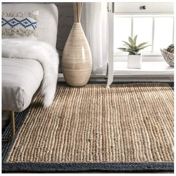 Handmade Jute Braided Rug – Unique & Textured | Sustainable Sophistication: Eco-Friendly Jute Floor Rug | Jute Rug for Cozy Living Spaces