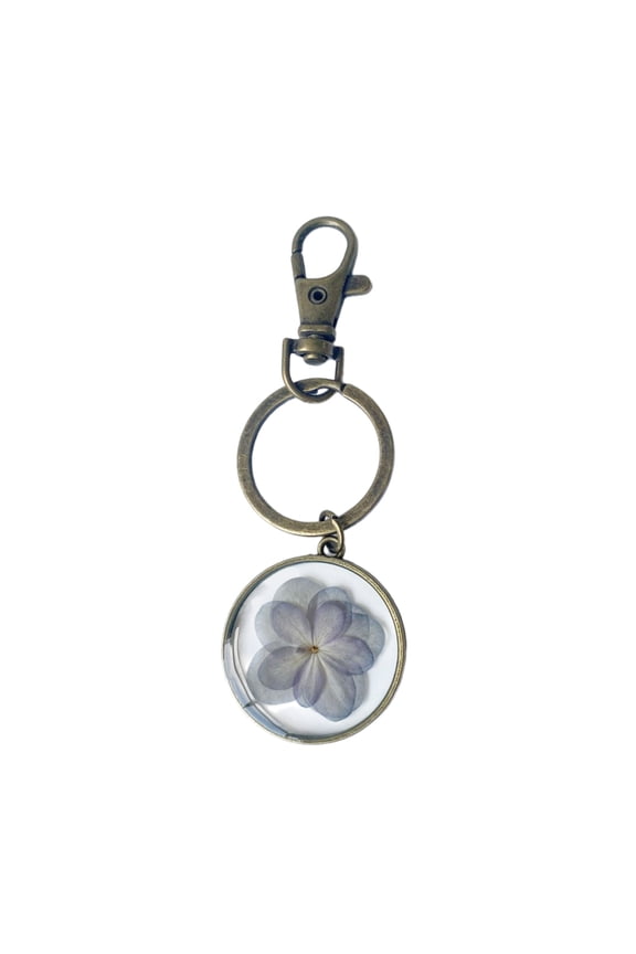 Handmade Keychain with Real Flowers Dry Flower Keychain Real Flower Bag Pendant Resin Texture Beautiful Key Jewelry