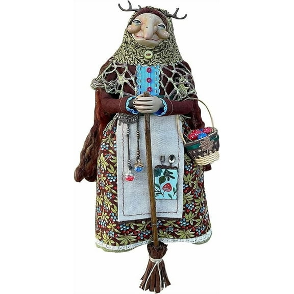 Handmade Kitchen Witch Doll, Enchanting Good Luck Charm Cooking Doll, Cooking Dolls Kitchen Hanging Decor, Unique Home Decoration, for Mom or a Friend Who Loves to Cook