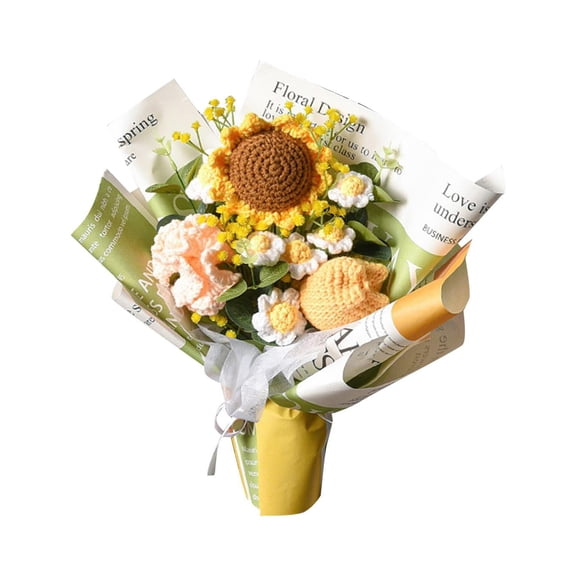 Handmade Knitted Bouquet Crochet Bouquet Bouquet Centerpiece