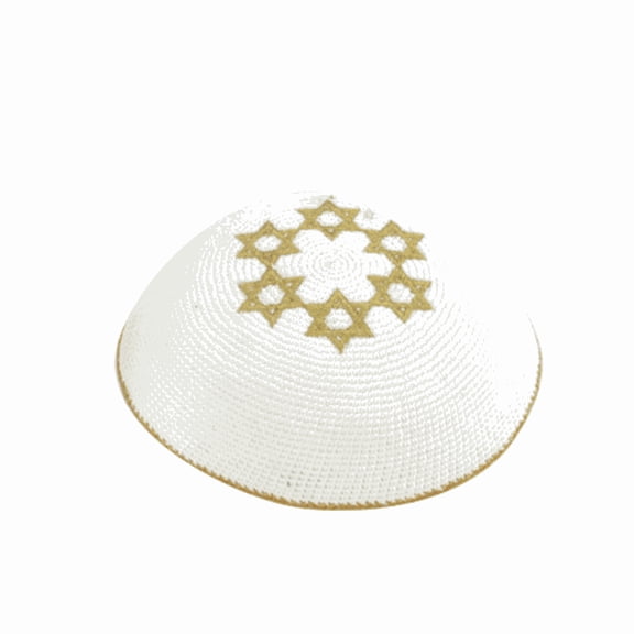 Handmade Knitted Kippah for Men Boys,Kids Yamaka Hat from Israel 17cm