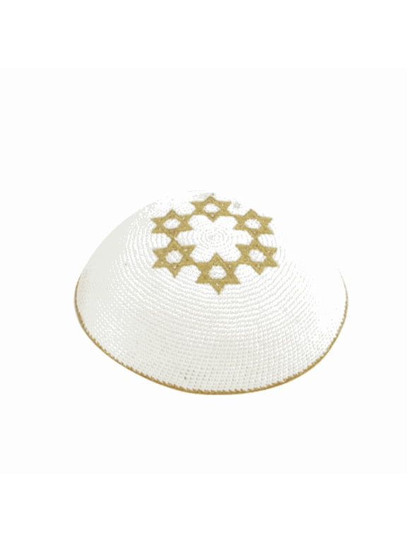 Handmade Knitted Kippah for Men Boys,Kids Yamaka Hat from Israel 17cm