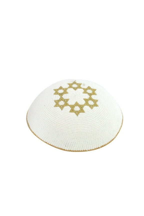 Handmade Knitted Kippah for Men Boys,Kids Yamaka Hat from Israel 17cm