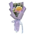 thumbnail image 1 of Handmade Knitted Sunflower Plush Doll Bouquet, Woolen Crochet Artificial Flowers for Home Decor, Unique Creative Gift for Birthdays and Parties D#124 Purple, 1 of 5