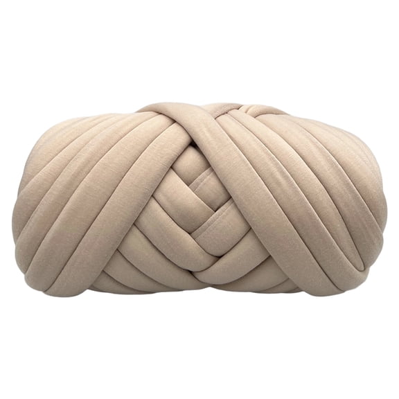 Handmade Knitting Blanket Thread Core Infused Yarn Strips Chunky Wool DIY Blanket Material
