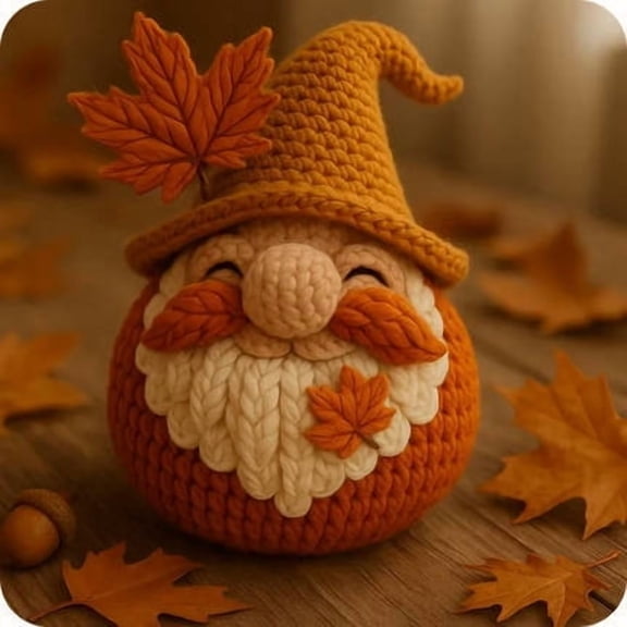 Handmade Knitting Gnomes, Crochet Dwarf Santa and Halloween Trickster Decorations for Mantel Entryway Holiday Home Decor, Unique Christmas or Fall Gift Keepsakes