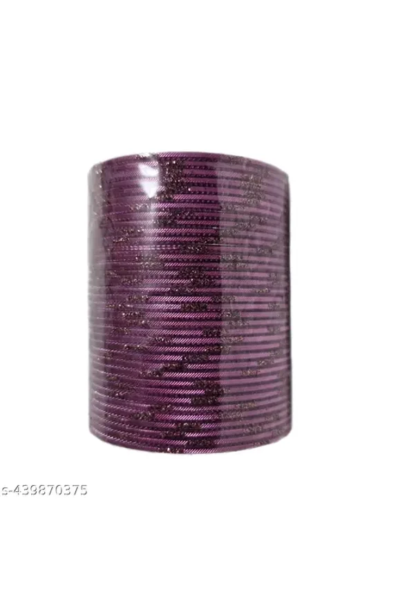 Handmade L wine Color New 36 PCS Metal bangle bracelet For Girls Made In India High Quality Metal Bangles Set For Girls And Women