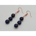 thumbnail image 1 of Handmade Lapis Lazuli Natural Drop Earrings , Stone Earrings, 1 of 7