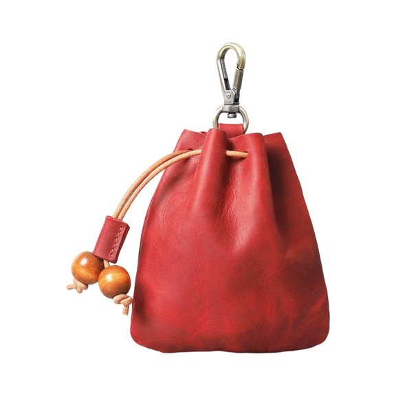 Handmade Leather Jewelry Organizers Hanging Pouch Soft Texture Suitable for Necklaces Earrings Storage Wall Hook Design