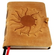 Handmade Leather Journal: Inspire Your Writing with the Sun & Moon Diary and Vintage Leather Bound Design