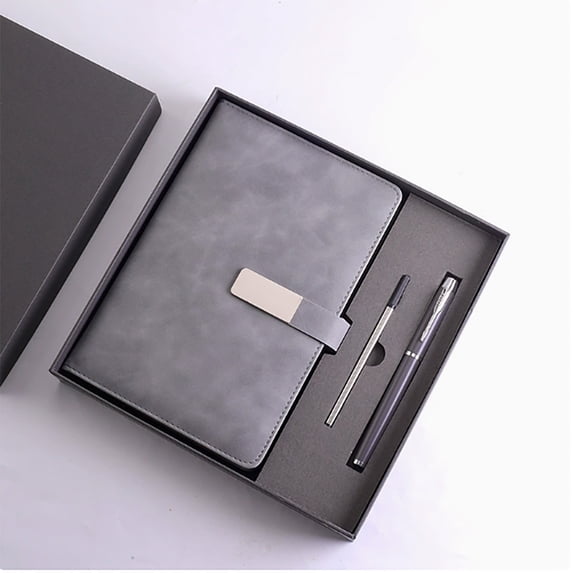 Handmade Leather Journal, Leather Notebook Set, Notebook Travel Journal With Ballpoint Pen And Pen Sleeve, Vegan Leather, Suitable As A Birthday or Christmas for Women and Men