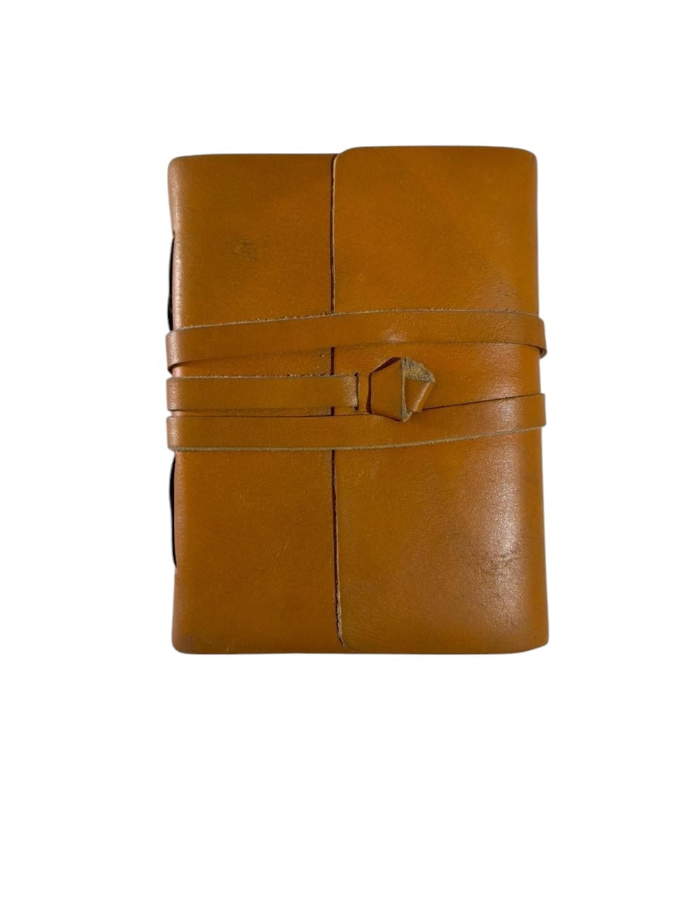 Handmade Leather Journal with Deckle Edge Paper Vintage Notebook, Lightweight Travel Diary