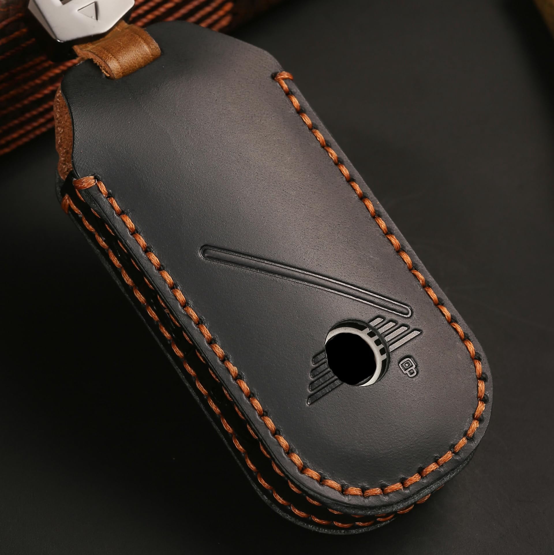 Mini Key Case Handmade Leather Smart Key Card Cover for Mini Cooper 2024 Countryman ...