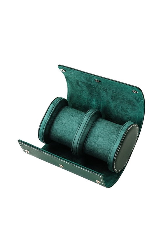 Handmade Leather Watch Rolls Box Travel Watch Roll with Velvet Wristwatch Holder Rings Display Cases for Men Adults