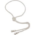 thumbnail image 1 of Handmade Long Chain Glass Faux Pearl Necklace for Women Elegant Accessory, 1 of 8