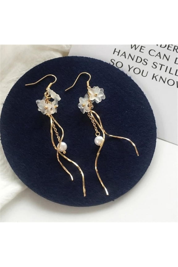 Handmade Long Drop/Dangle Earrings for Ladies (Gold Plated)