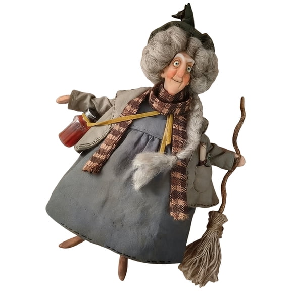 Handmade Lucky Kitchen Witch: Your Cozy Kitchen Guardian,Handmade Witch Dolls,Rustic Home Guardian Doll Decor Charm for Good Luck, Unique Gifts for Friends Family