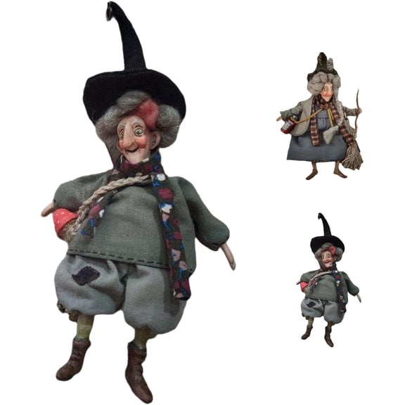 Handmade Lucky Kitchen Witch: Your Cozy Kitchen Guardian,Cooking Good Luck Charm Hanging Ornament,Unique Gift for Mom Friends