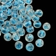 thumbnail image 1 of Handmade Luminous Lampwork Beads Round Deep Sky Blue 9~10mm Hole: 1~2mm, 1 of 1