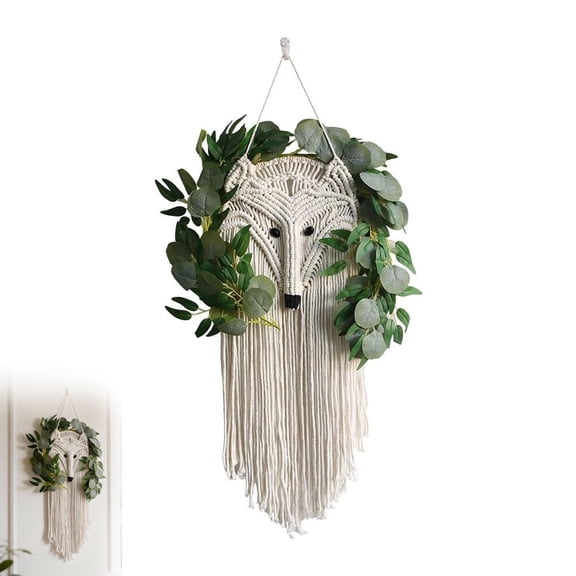 Handmade Macrame Wall Hanging, Nordic Animal Wall Decor, Boho Tapestry for Living Room, Nursery, Bedroom & Kids Room