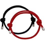 Handmade Matching Bracelets 2Pcs Set for Couples - Adjustable Braided Bracelets for Men and Women