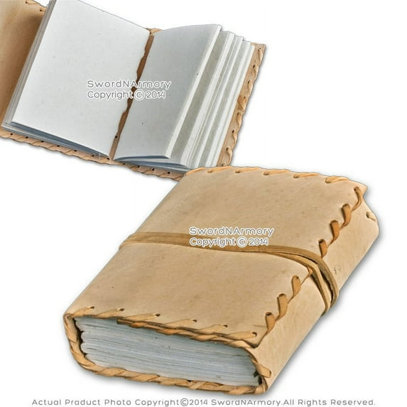 Handmade Medieval Renaissance Leather Journal Notebook Stiched Edges