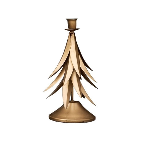 Handmade Metal Candlestick Creative Tree Modeling Candle Holder Table Decoration