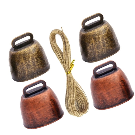 Handmade Metal Cowbells With Natural Fiber Rope Countrysides Marker