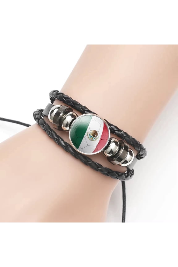 Handmade Mexico Leather  Bracelet for Women Adjustable Love Jewelry Gift for Men Women