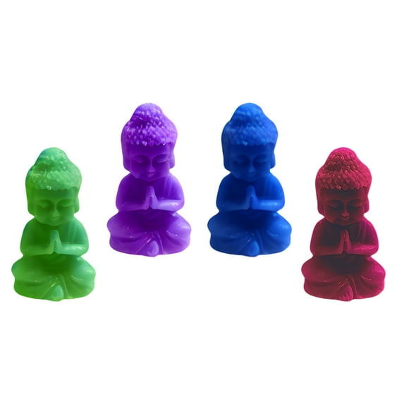 Handmade Mini Buddha Candle Set, Perfect for Meditation and Zen, Made in The USA, 2 Count