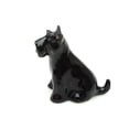 thumbnail image 1 of Handmade Miniatures Ceramic Sitting Scottish Terrier Figurine Animals Decor Collection, 1 of 1