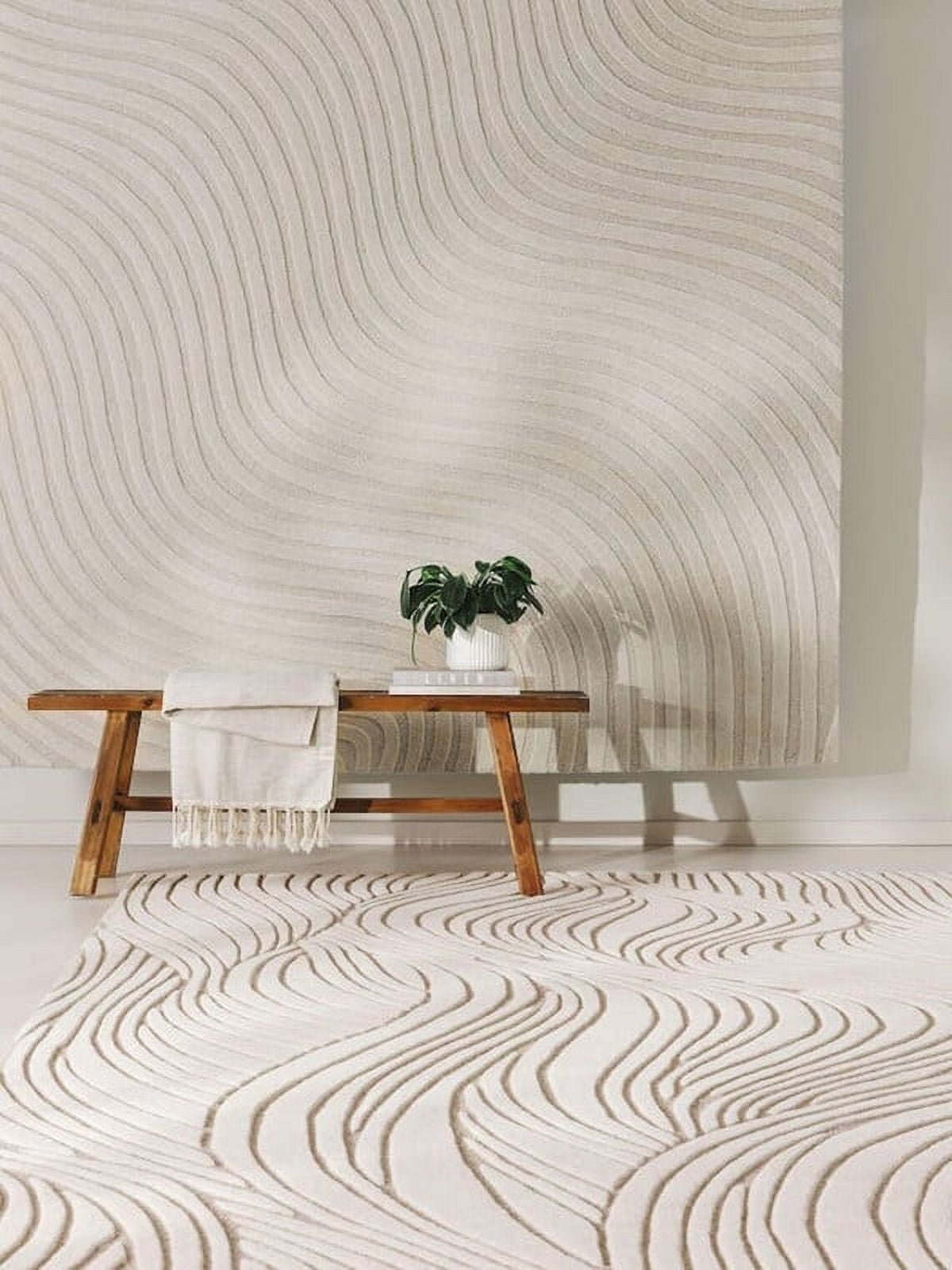 Handmade Modern Abstract Design Hand Tufted Area Rug Hand Tuft Wool Rug ...