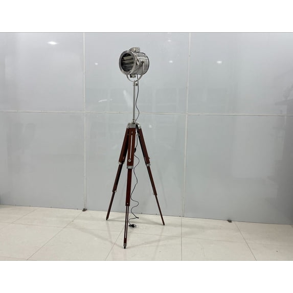 Handmade Modern Studio Searchlight Nautical Floor Spot Light Wooden ...