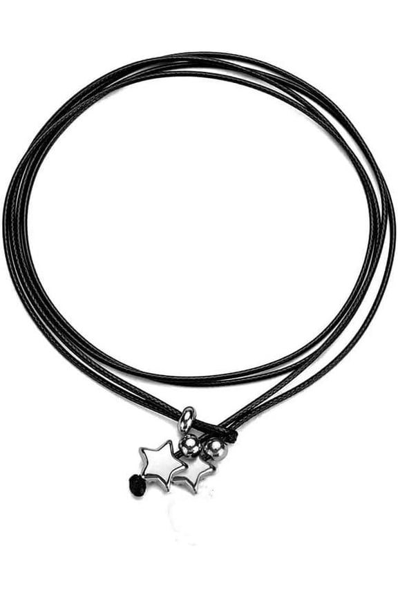 Handmade Moon Heart Leather Anklet Cord Wrist Bracelet Adjustable Wax String Minimalist Waterproof Adjustable Foot Wrap Jewelry Inspirational Beach Gifts for women