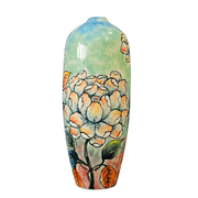 Handmade Mosaic Ceramic Vase   Artisan Design   40 cm 15.7 in   Home D cor   Heritage T&T 3D Collection   Bat Trang Vietnam . test