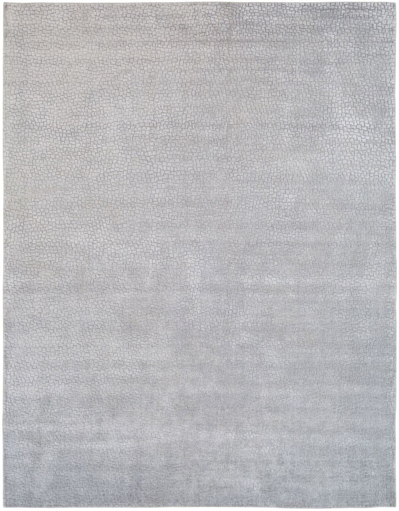 Renzo Hand-Loomed Soft Wool-Blend Rectangular Rug in Gray 2' x 3'