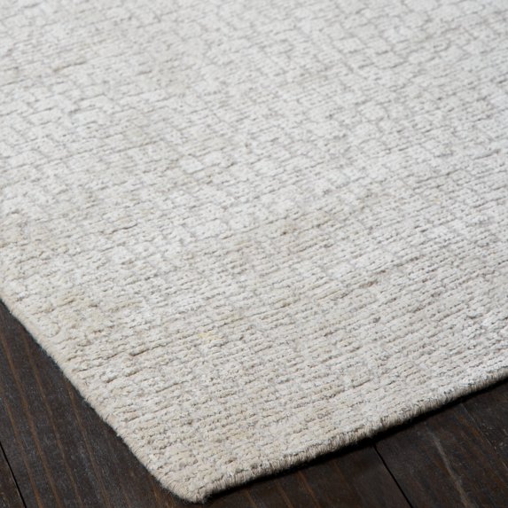 Handmade Mosaic Hand-loomed Solid Color Area Rug Platinum 3'6" x 5'6" 4' x 6'