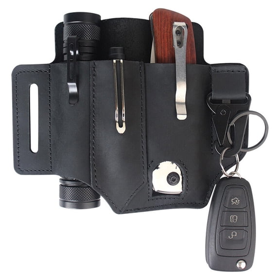 Handmade Multitool Genuine Leather Sheath EDC Pocket Organizer Tool Holder