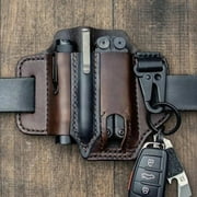 Handmade Multitool Genuine Leather Sheath EDC Pocket Organizer Tool Holder